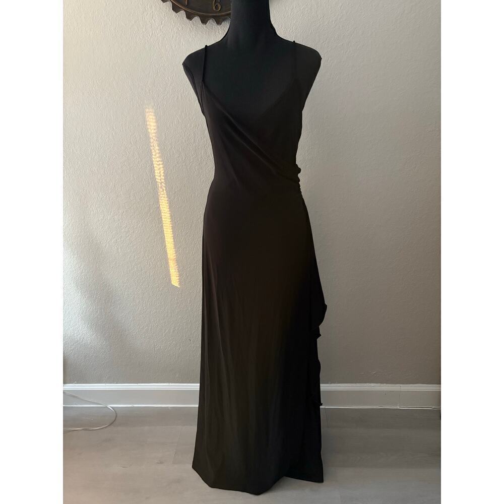 ONYX NITE Floor Length Evening Dress Blk Sz 12 Racy Sexy Party Date Night Dance